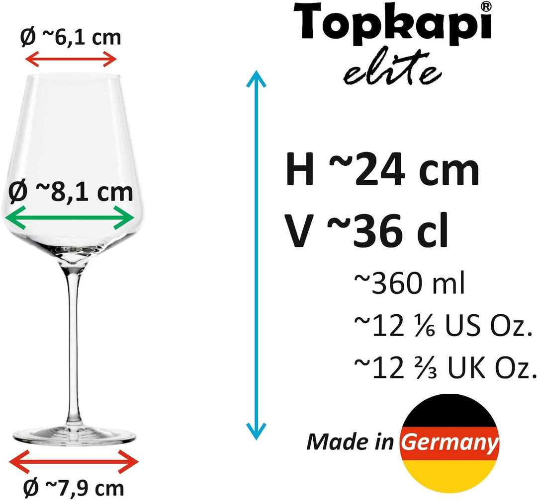 Topkapi elite Aperol Spritz Gläser Lilly - Bleifreie Kristallgläser, ideal für Lillet Wild Berry und