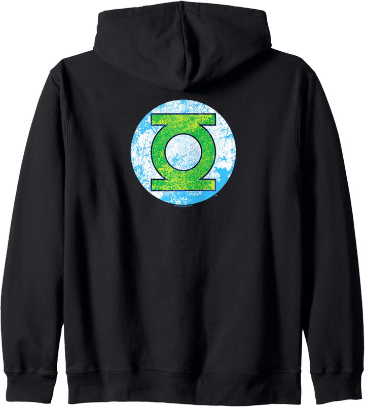 Green Lantern Neon Distress Logo Kapuzenjacke