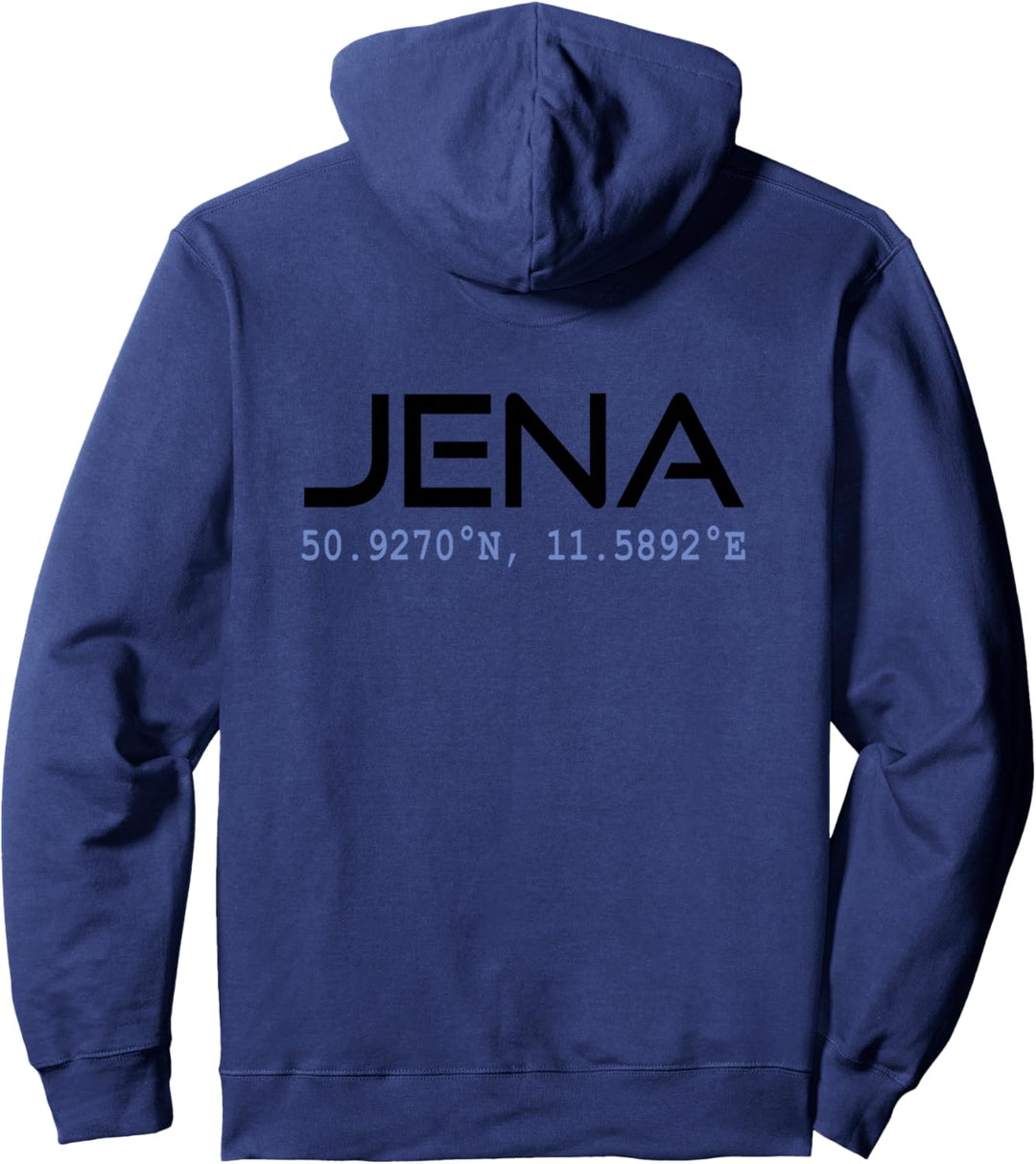 JENA GPS Koordinaten Städte JENAER THÜRINGEN Geschenk Pullover Hoodie