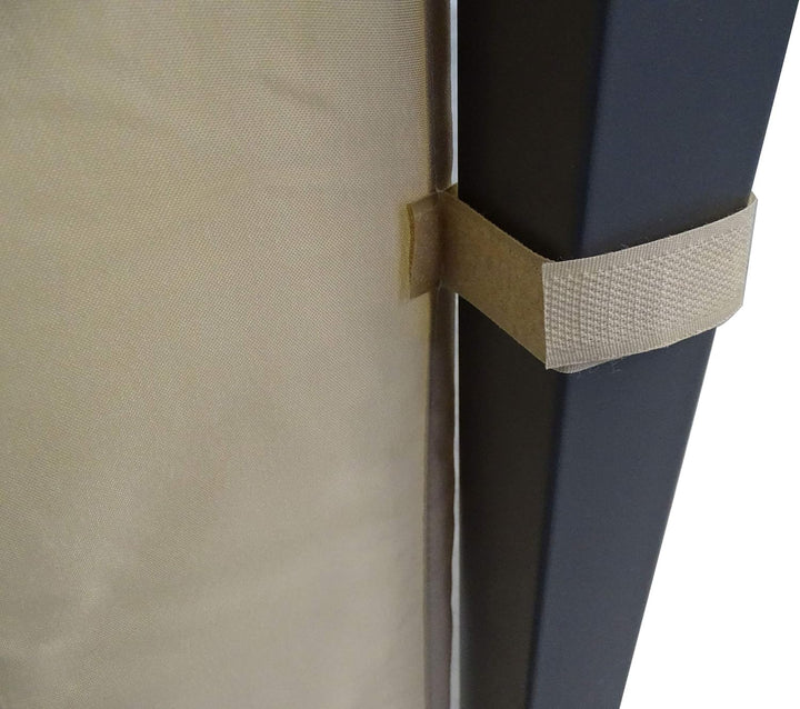 QUICK STAR 2 Seitenteile 300 / 400x197cm mit PE Fenster für Pavillon 3x4m Seitenwand Sand