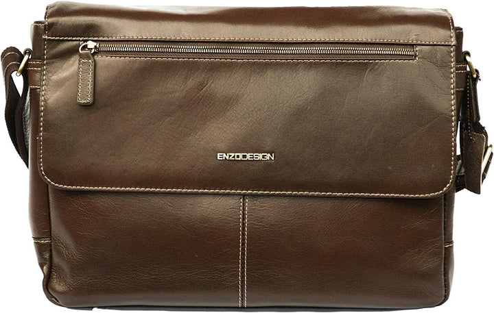 Enzo Design Umhängetasche Braun, Braun
