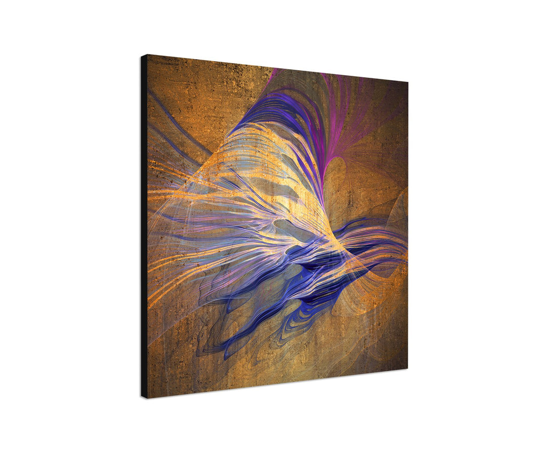 Paul Sinus Art Abstraktes Bild auf Leinwand braun violett pink Abstrakt101- dekorativer Einteiler Wa