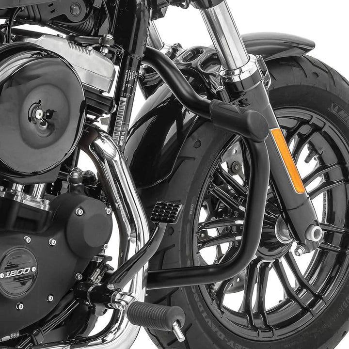 Sturzbügel Kompatibel mit Harley Davidson Sportster 883 Iron (XL 883 N) 09-20 Craftride Mustache sch