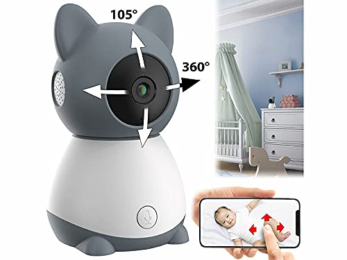7links Babyfon: WLAN-Video-Babyphone, per App dreh- & schwenkbares Objektiv, Full-HD (Babyphone mit