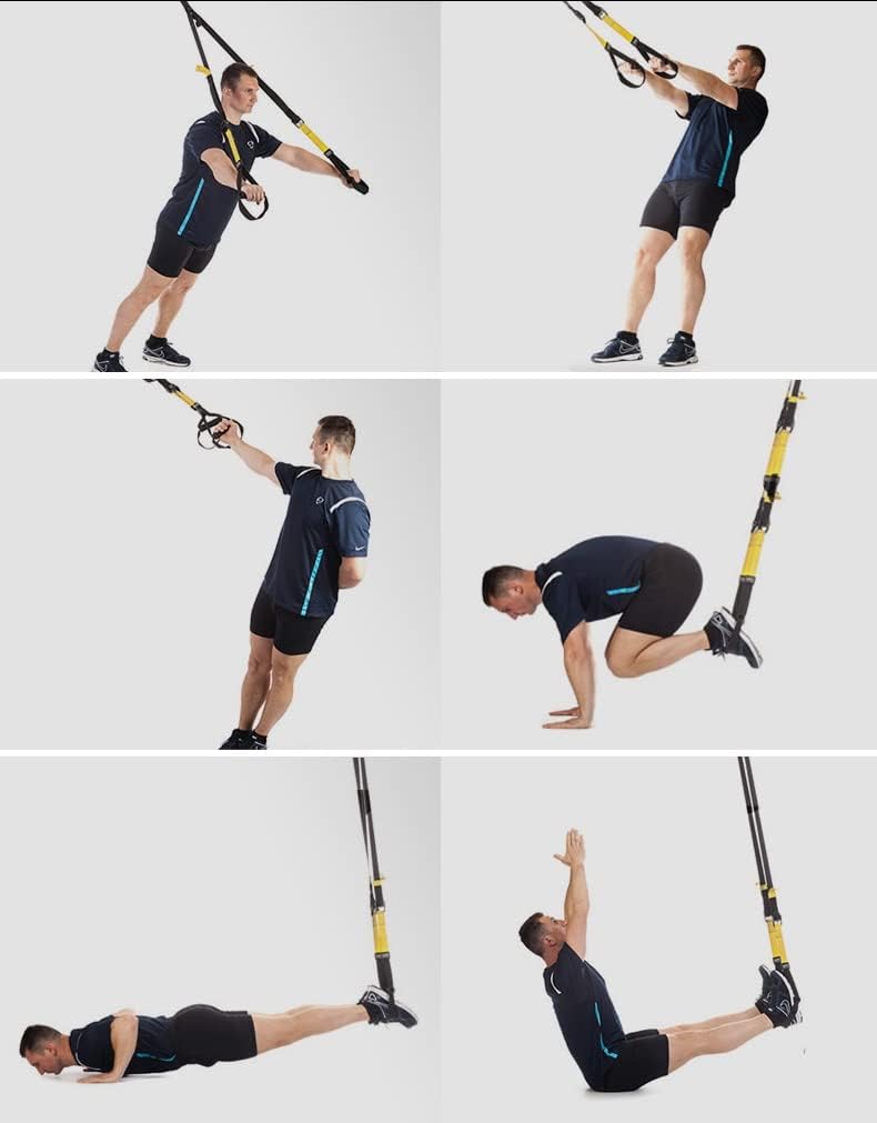 HAKENO Klimmzugstange Türrahmen - Stark belastbare Pull up bar [bis 200 KG]- Inklusive Schlingentrai