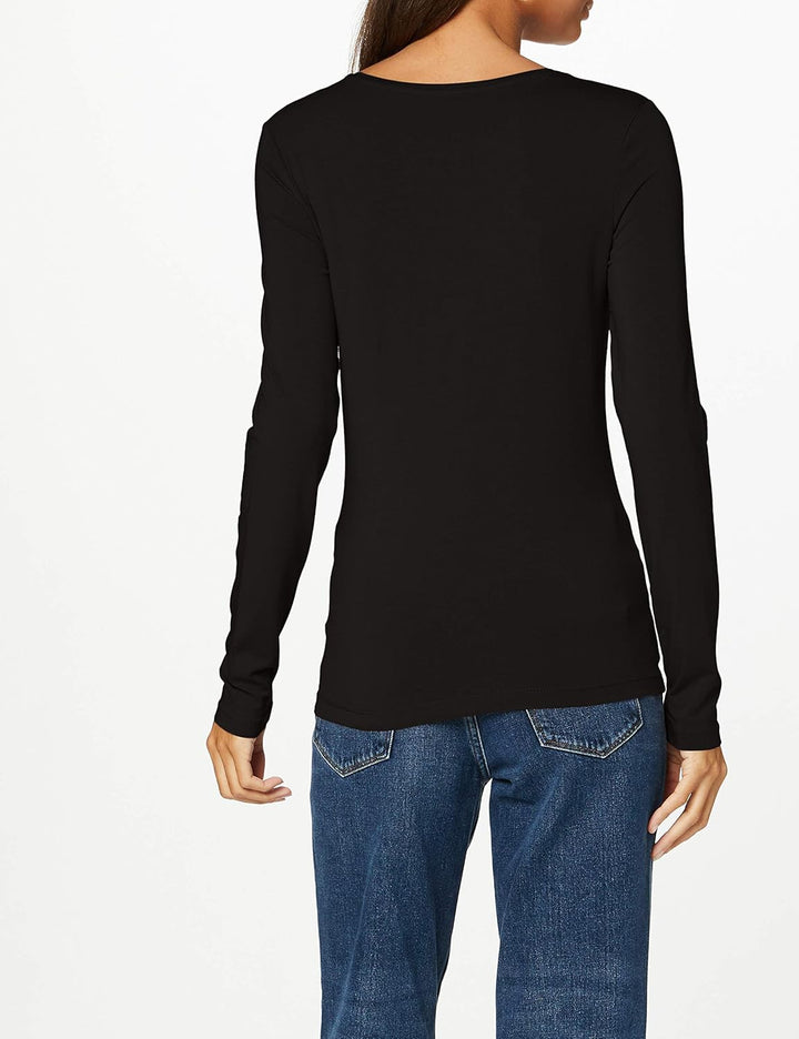 PIECES PCSIRENE LS Tee NOOS S Schwarz, S Schwarz