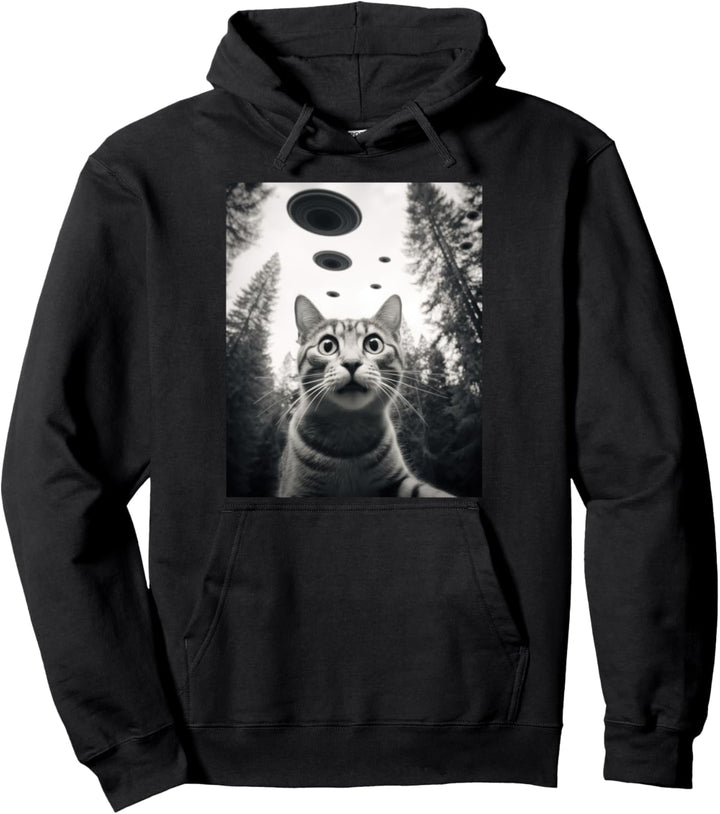 Alien Katze UFO Pullover Hoodie