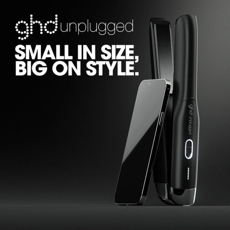 ghd Unplugged - kabelloser professioneller Haarglätter mit Dual-Technologie - Zone, Schwarz Old Pack