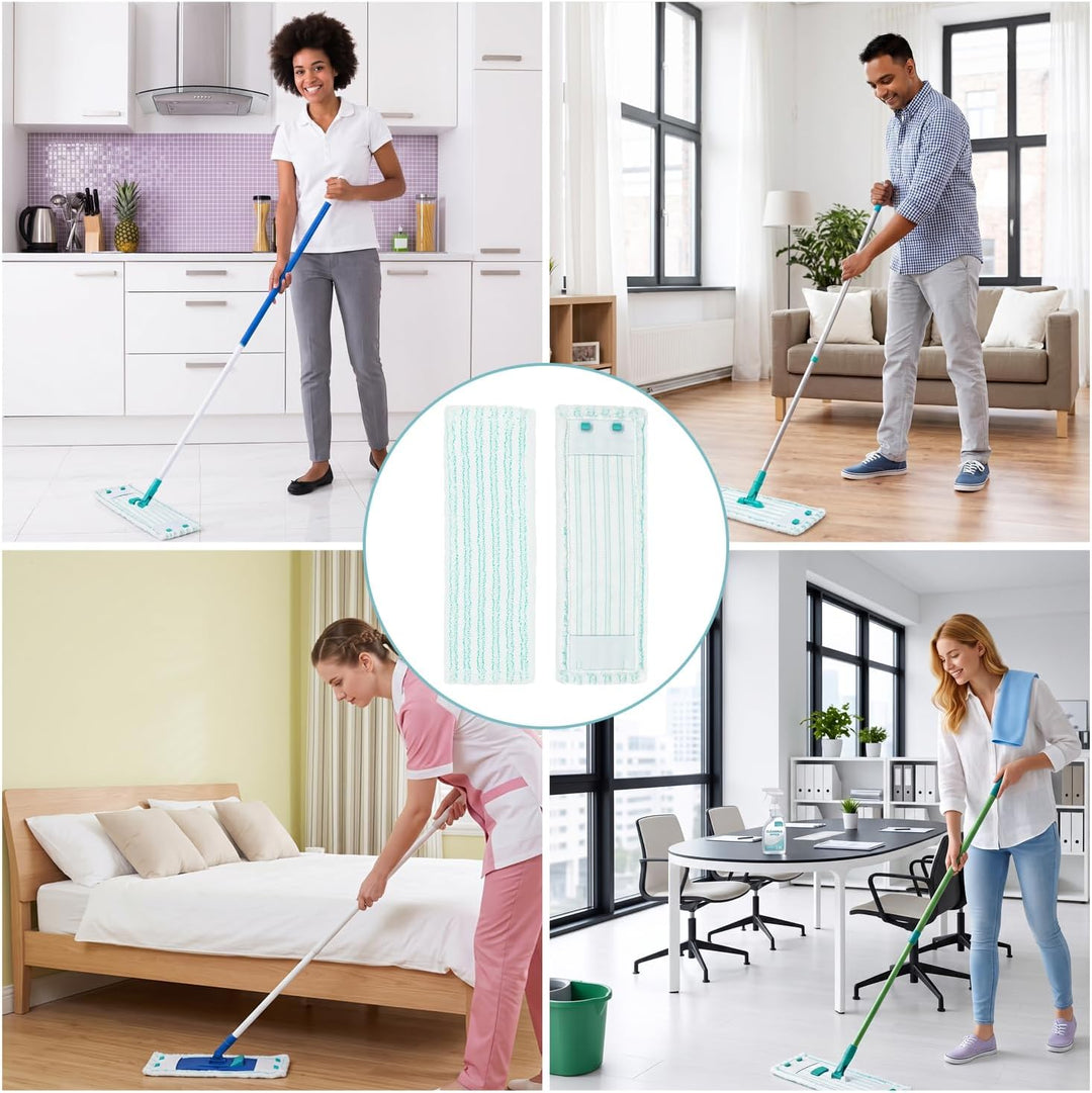 5 Stück Ersatz-Wischbezüge Kompatibel mit Leifheit Profi XL Cotton Plus/Profi XL Micro Duo Bodenwisc
