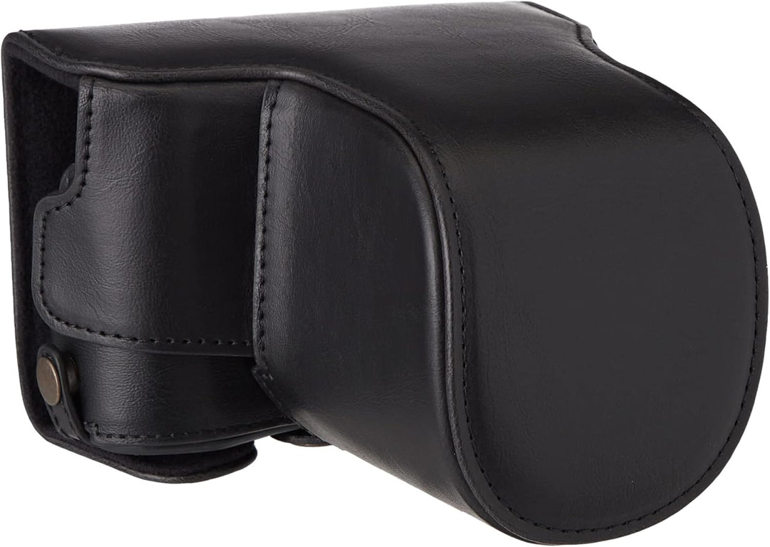 MegaGear MG1451 Olympus PEN E-PL9 (14-42mm) Ever Ready Leder Kamera-Case mit Trageriemen - Black Sch