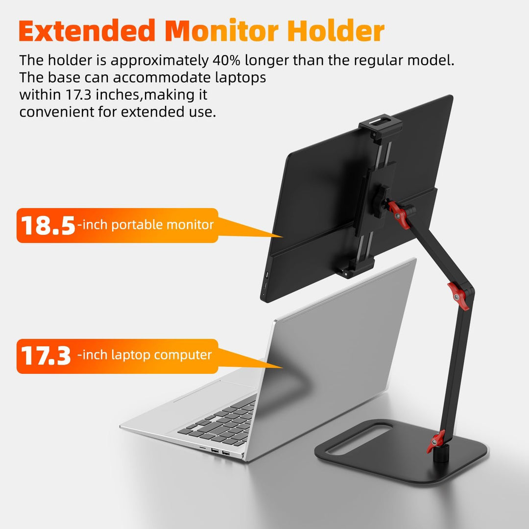 Height Adjustable Portable Monitor Stand, Upgrade Knob Adjustment Portable Monitor Holder for 15.6 1