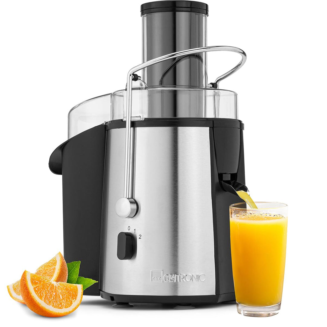 Clatronic AE 3532 Automatikentsafter, 1000 W, grosse Einfüllöffnung Edelstahl