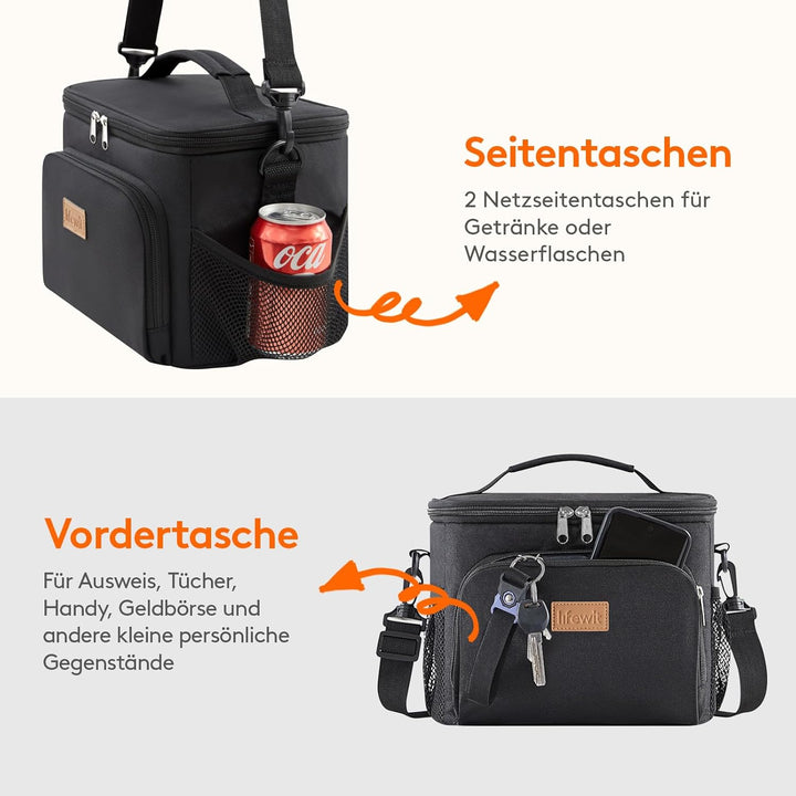 Lifewit Isolierte Kühltasche, Wiederverwendbare Lunchtasche, Tragbare Kühlbox, weiche Tragetasche, a