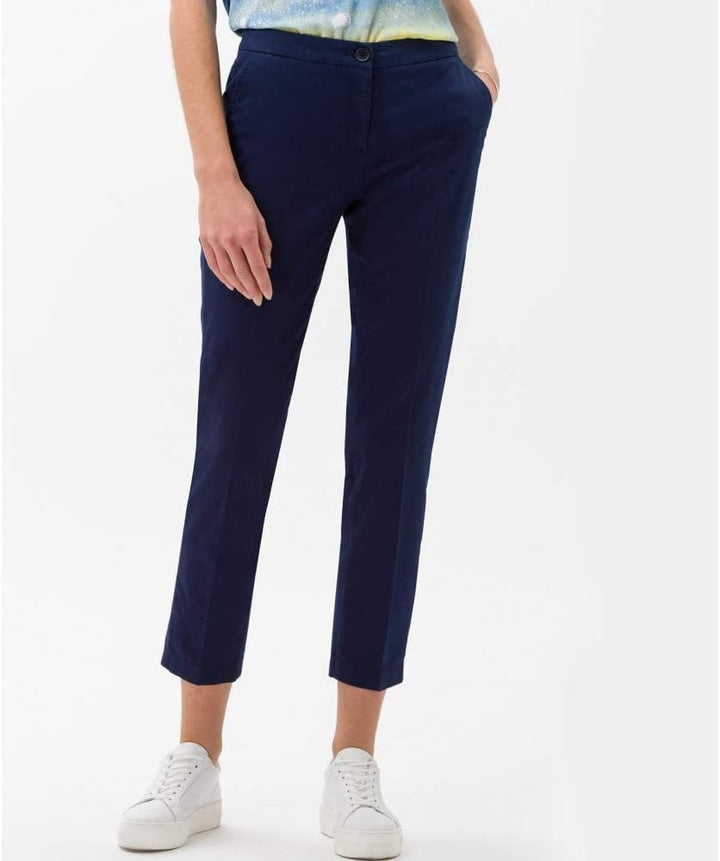 BRAX Damen Style Maron Chino Uni Hose 32W / 30L Indigo, 32W / 30L Indigo