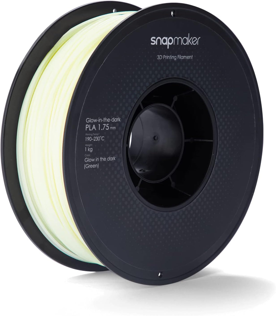 Snapmaker 3D filament, Glow-in-the-dark Green PLA Filament (1kg),1.75mm, kompatibel mit Snapmaker Ar