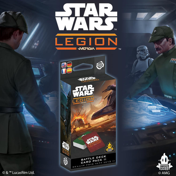 Asmodee, Star Wars: Legion – Battle Deck Card Pack II (Gefechtskarten-Set II), DE-Version, Tabletop-
