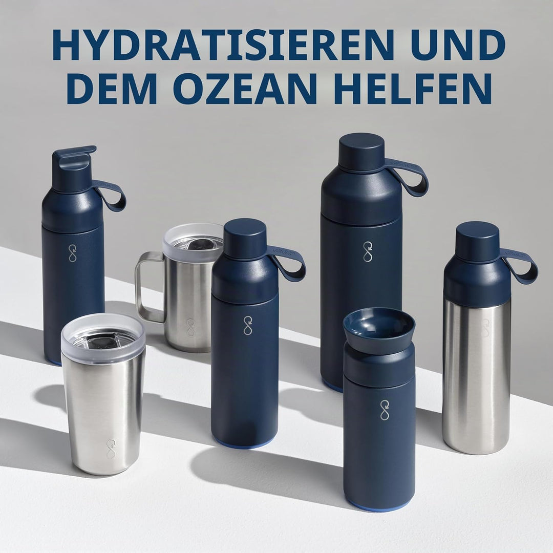 Ocean Bottle - Wiederverwendbare Wasserflasche aus recyceltem Edelstahl - umweltfreundlich & wiederv