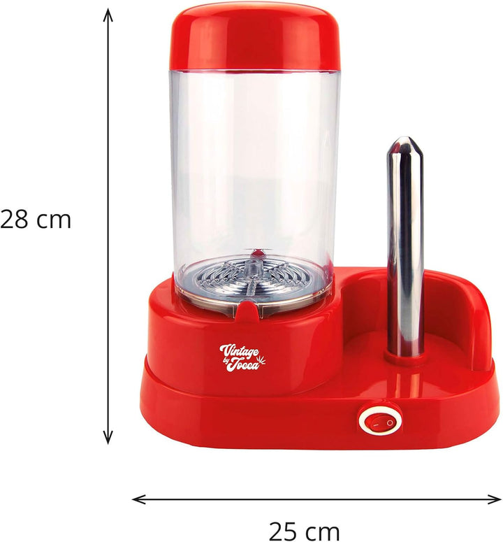 JOCCA - Hot Dog Maker, 350W Leistung, Edelstahl-Stab, Platz für 6 Würstchen, Perfekt für Partys, Ges