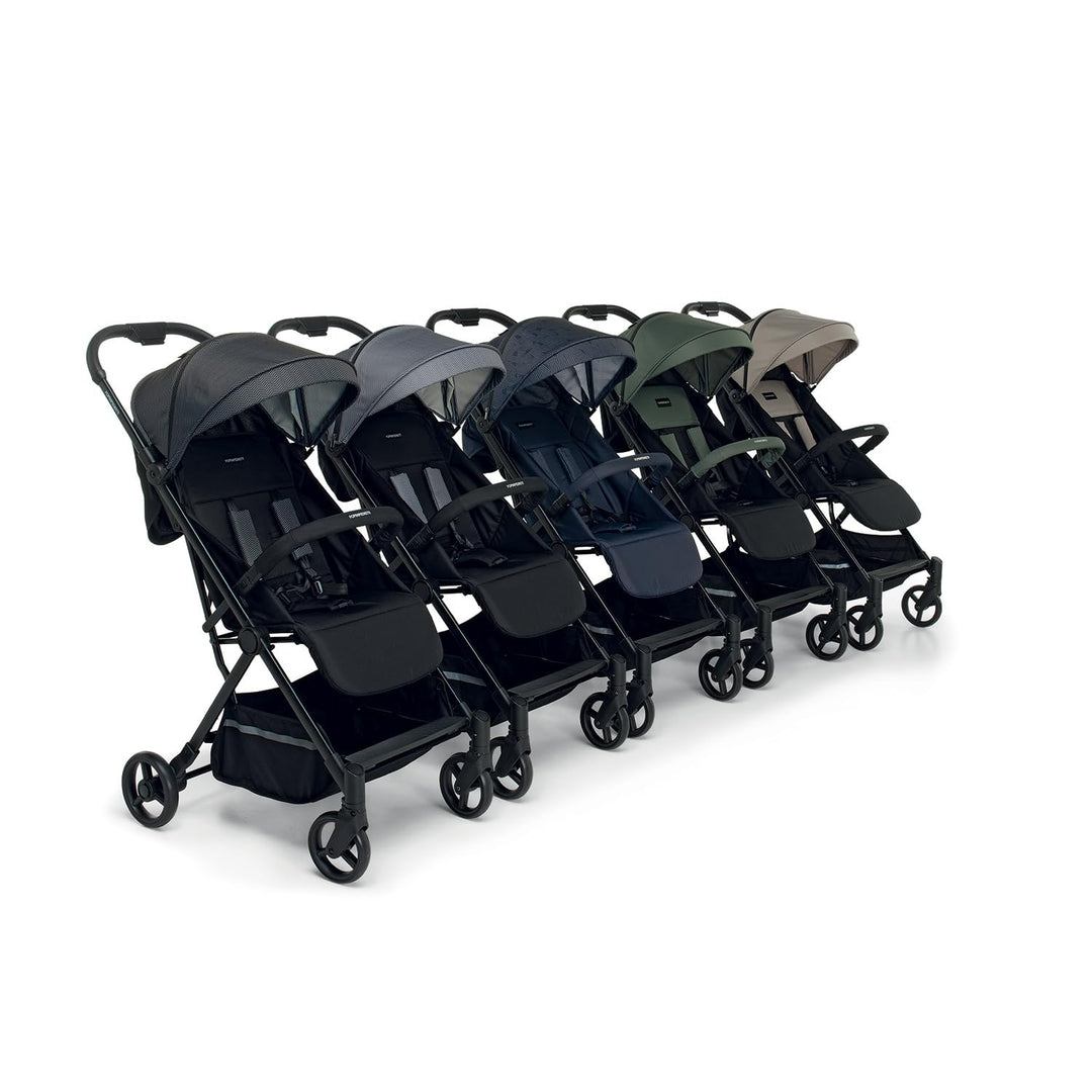 Foppapedretti Kompakter Kinderwagen Voilà, für Kinder 0-22 kg (0-4 Jahre), 1-Hand-Verschluss, Self-S