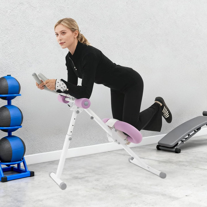 Bauchtrainer für Zuhause Klappbar Bauchmuskeltrainer mit 2 Winkelverstellstufen & 5 Höhenverstellstu
