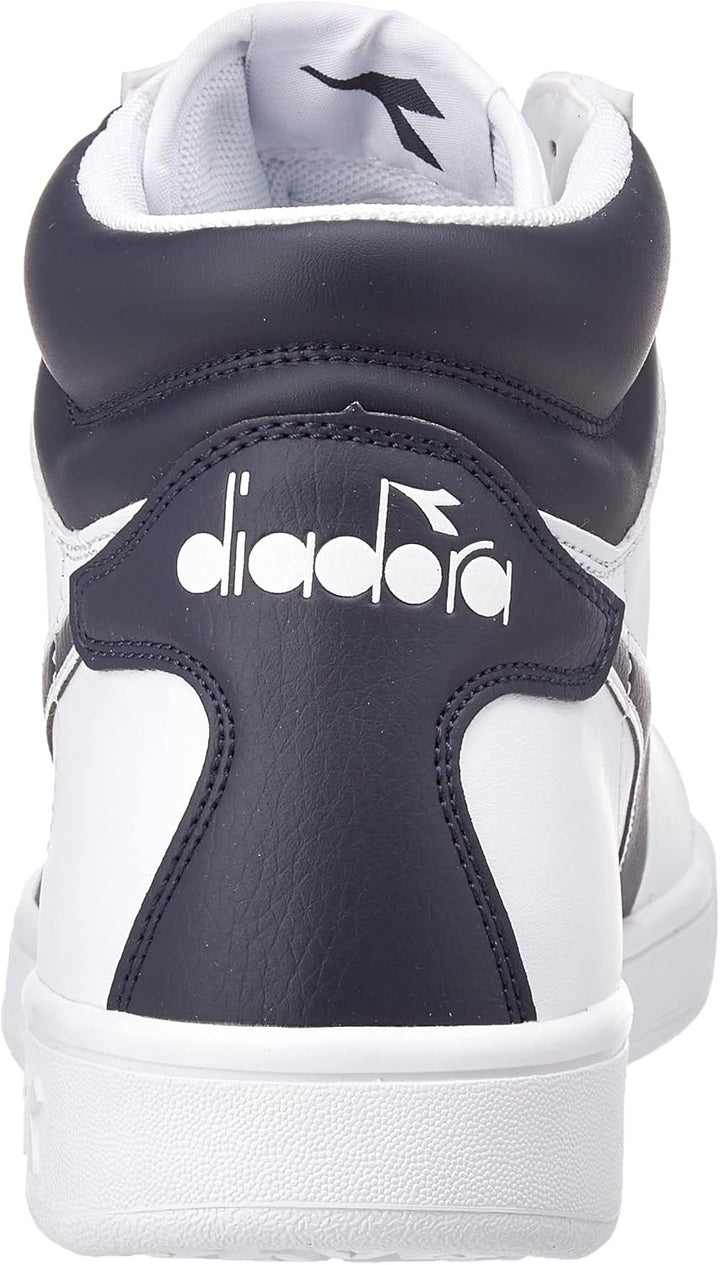 Diadora Unisex Torneo High Gymnastikschuh 38.5 EU Weiss Blau, 38.5 EU Weiß Blau