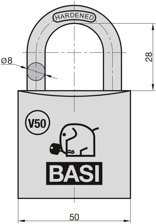 BASI | V50 Schliesszylinder | gleichschliessend und frei kombinierbar | Viele Längen verfügbar | Pro