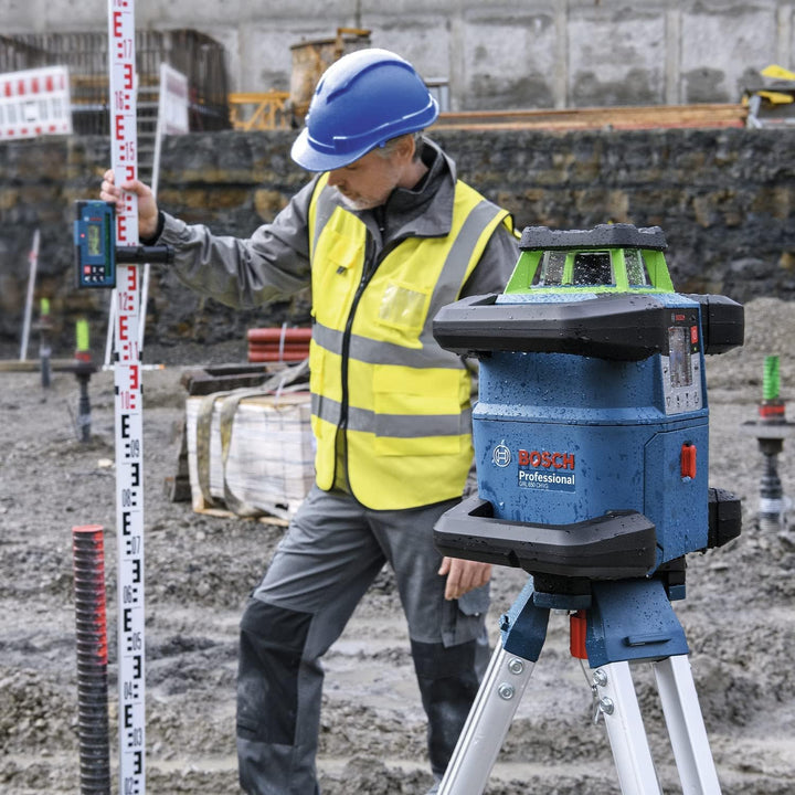 Bosch Professional 18V System Rotationslaser GRL 650 CHVG (grüner Laser, Nivellierung im Aussenberei