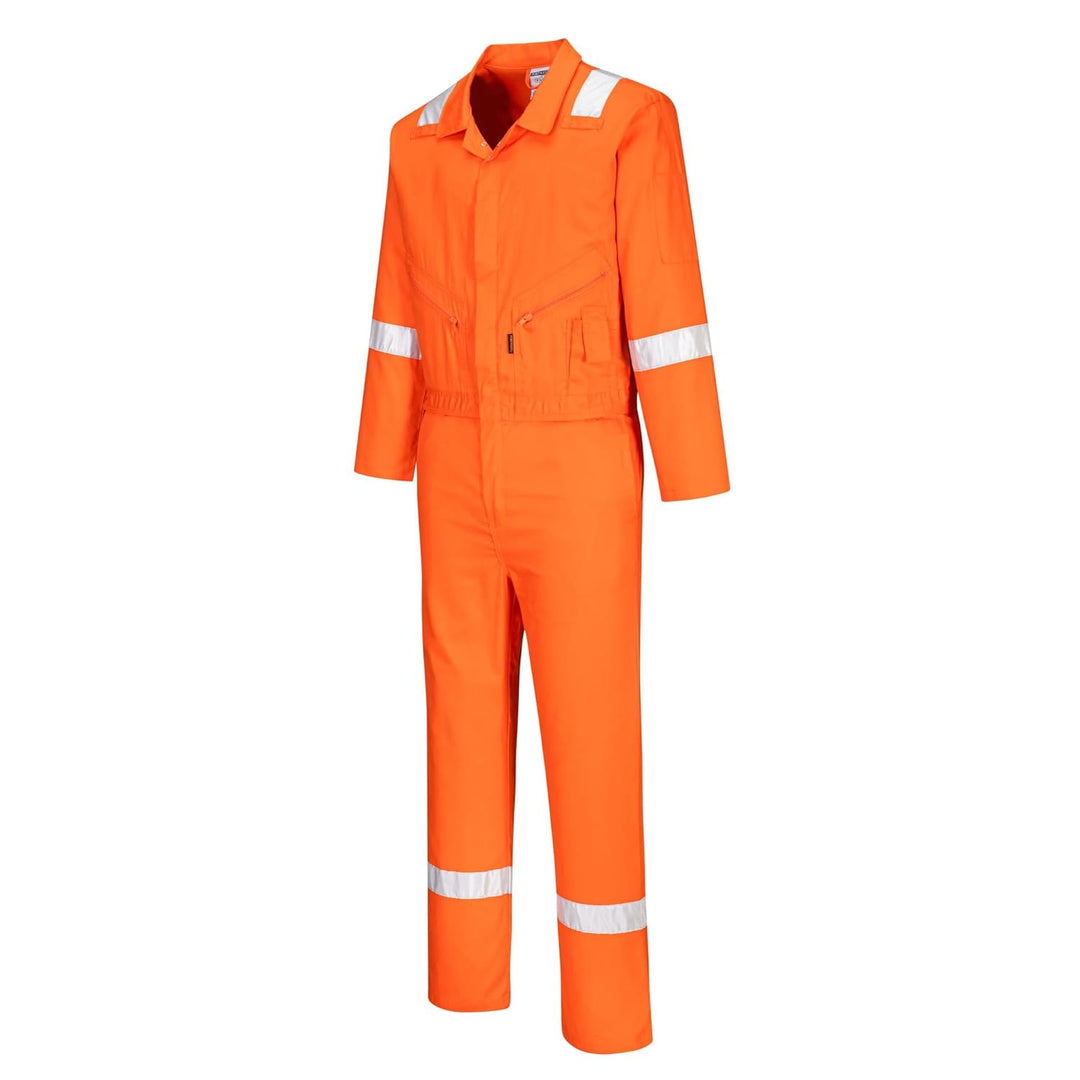 Portwest Iona Baumwoll Overall, Grösse: L, Farbe: Orange, C814ORRL Orange L, Orange L
