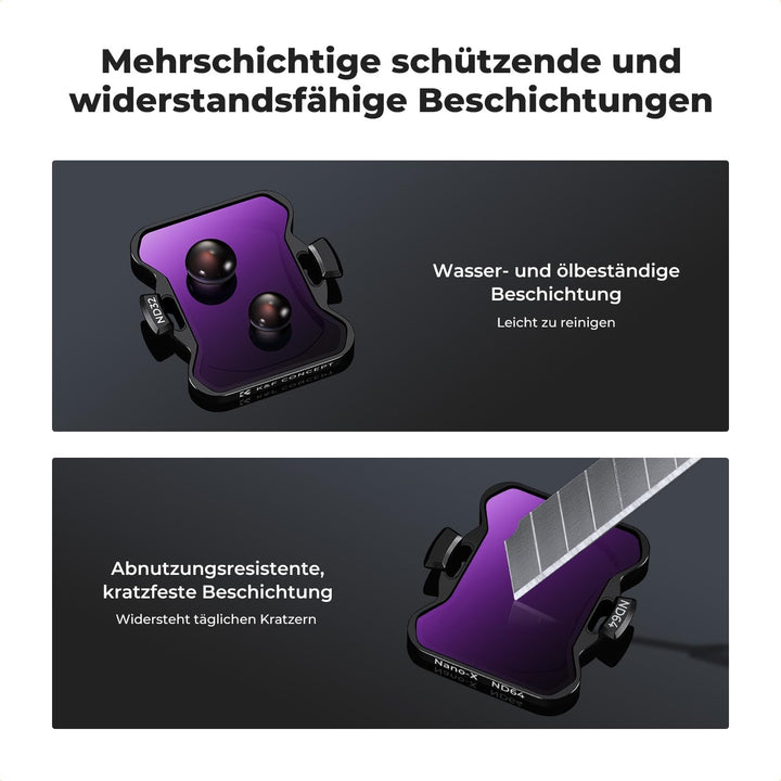 K&F CONCEPT Avata 2 ND Filter Set, ND8 ND16 ND32 ND64 Filter 4 Stück kompatibel mit DJI Avata 2 ND8+