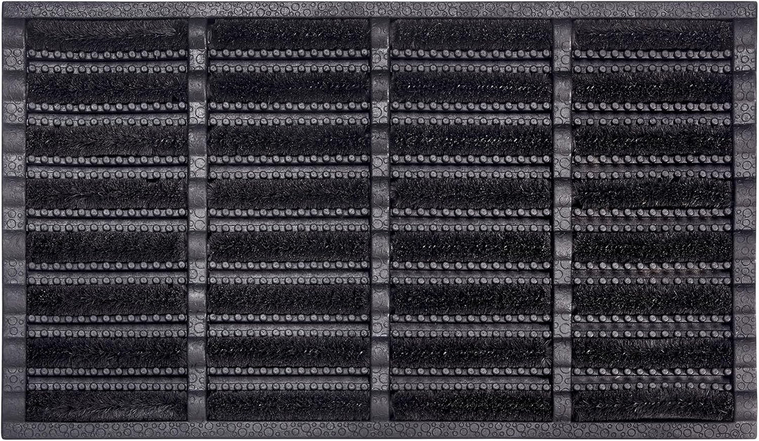NYVI Outdoor Fussmatte KokosGUARD 40x60 cm Schwarz - Wetterfest, rutschfest, Robust - Fussabtreter m