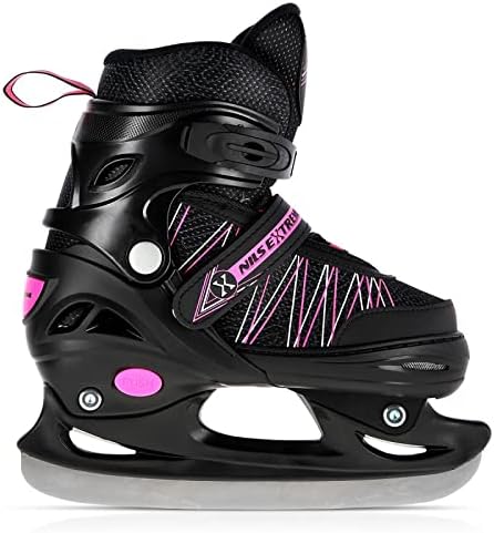NILS 2in1 Inlineskates/Schlittschuhe Extreme NH11912A Schwarz/Pink ABEC9 Gr. 35-38 verstellbar