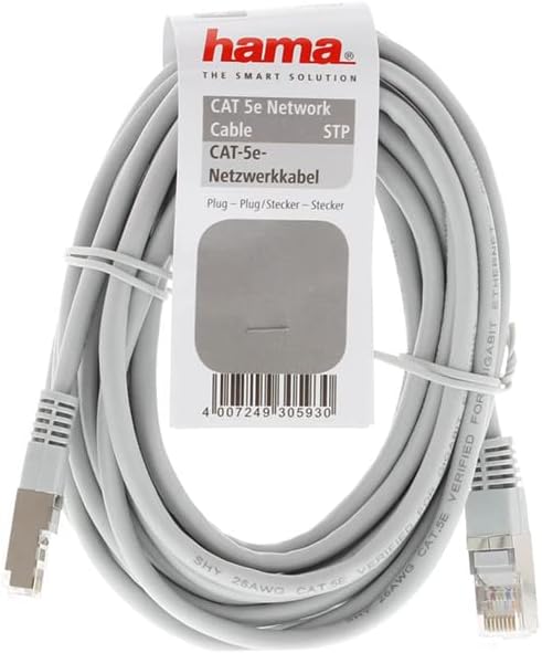 Hama Netzwerkkabel CAT5E STP grau 20m