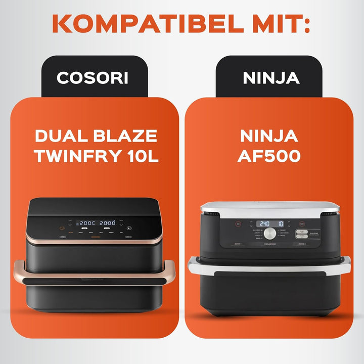 UNBOX Höheres Ninja Heissluftfritteuse Zubehör für Ninja Foodi Flexdrawer 10,4 L, COSORI Heissluftfr