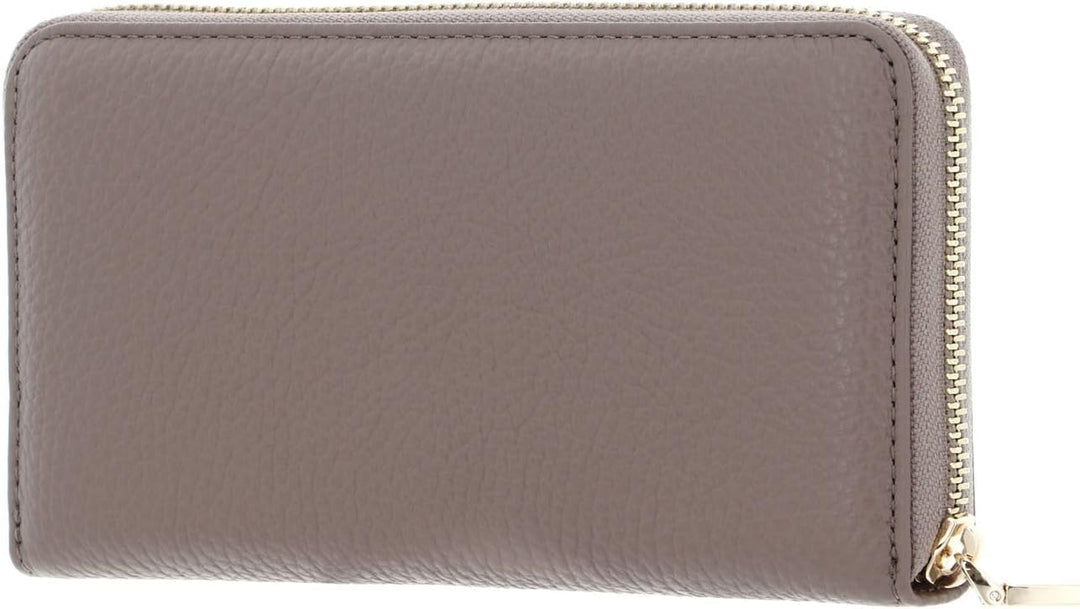 Coccinelle Metallic Soft - Geldbörse 7cc 18 cm warm Taupe