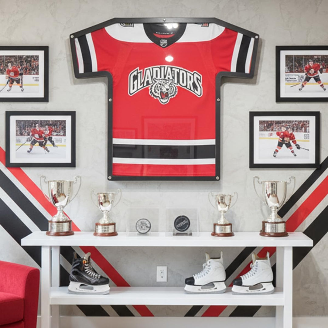 Trikotrahmen in T-Form, Übergrösse (XXL - 4XL), Anthrazit, für T-Shirts, Eishockey und Football Trik