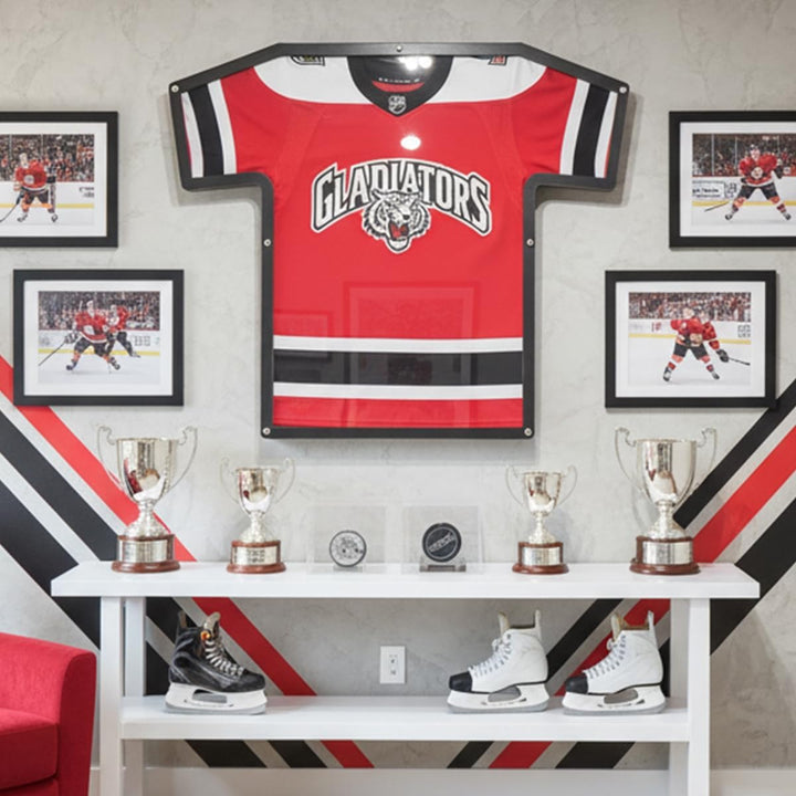 Trikotrahmen in T-Form, Übergrösse (XXL - 4XL), Anthrazit, für T-Shirts, Eishockey und Football Trik