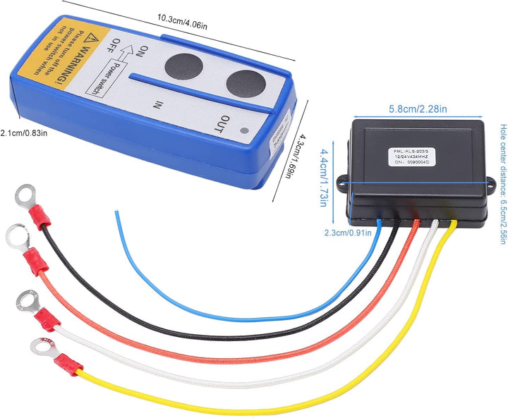 KIMISS 12V 24V Recovery Wireless Winch Remote Control Kit für LKW ATV SUV 75ft Universal Mini Car Wi