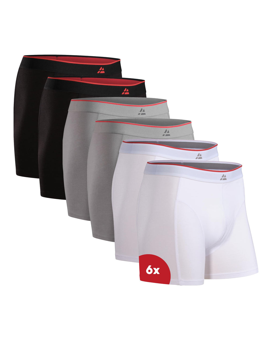 DANISH ENDURANCE 6er Pack Bambus Boxershorts Herren, Superweich & Elastischer Bund, Ohne Zettel, Atm