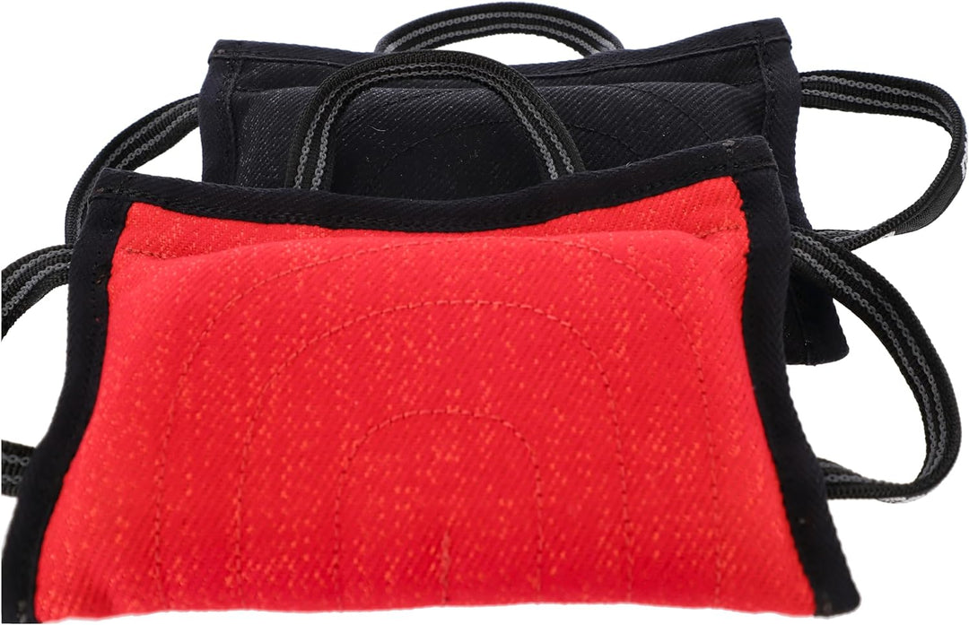 Dingo Gear Beisskissen Keilform Medium Weich aus Baumwolle-Nylon Rot IPO IGP K9 Training Ausbildung