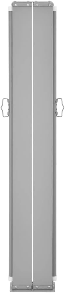 puraday 100x1000 cm Ausziehbare Seitenmarkise Braun Terrassen-Sichtschutz Stilvolle Seitenmarkise Si