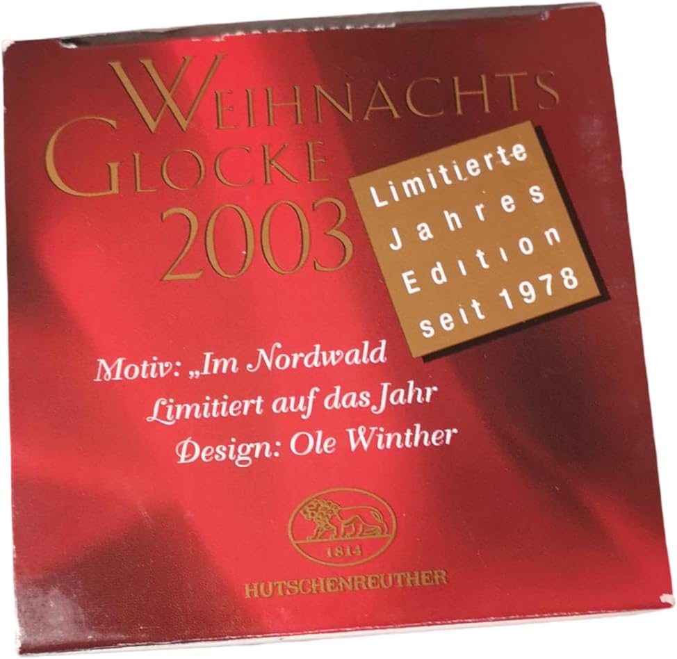 Hutschenreuther Porzellanglocke Weihnachtsglocke 2003 OVP