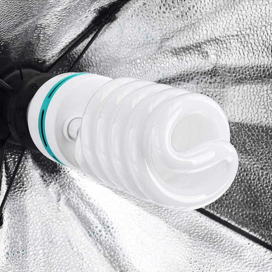 4X 135W 5500K Fotolampe E27 Fotoleuchte CFL, Spiral Tageslichtlampe Studioleuchte Energiesparende Le