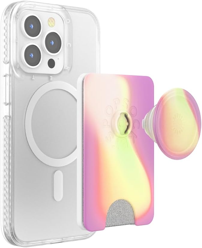 PopSockets: PopWallet+ für MagSafe - Inklusive Adapterring für MagSafe - Kartenhalter mit integriert