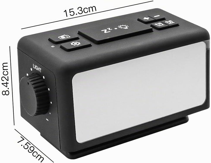 DollaTek RGB Digitalwecker UKW Radiowecker mit 2 USB Anschlüssen Sleep Sound Maschinen mit Timer Sch