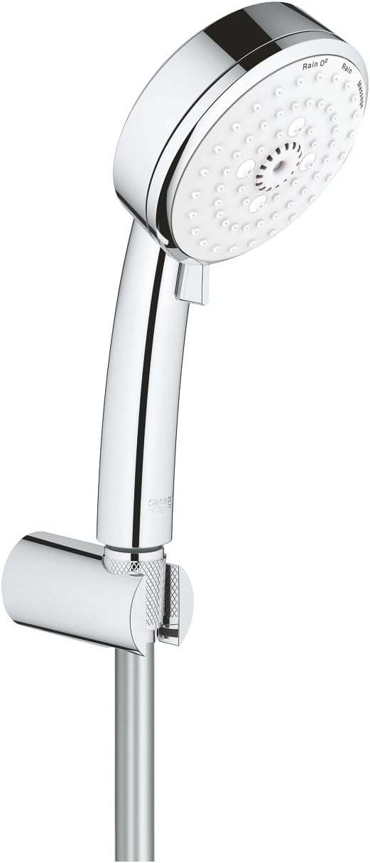 Grohe 27588002 Tempesta Cosmopolitan 100 Wandhalterset 3 Strahlarten, Chrom Wandhalterset 3 Strahlar