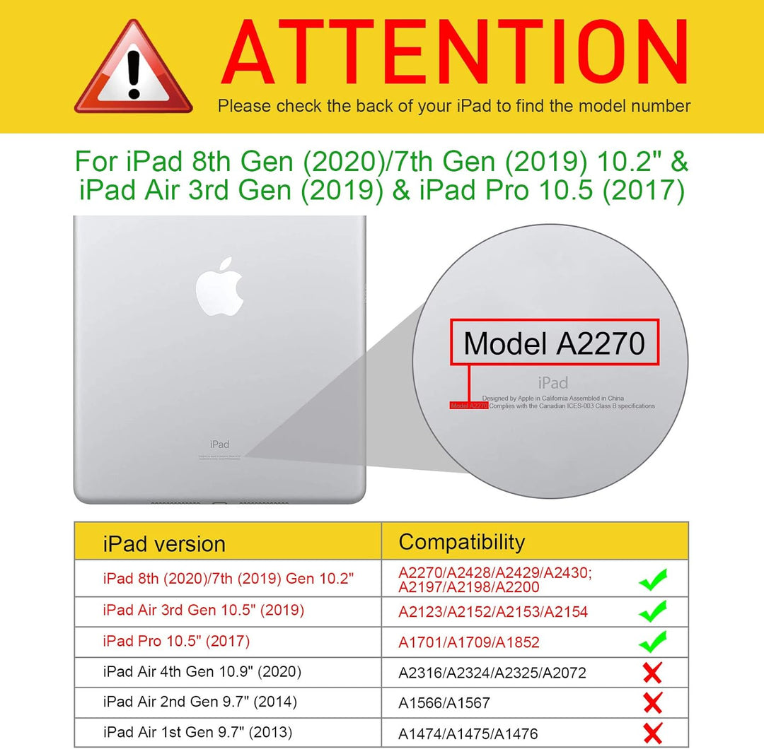 Fintie Hybrid Hülle für iPad Air 2019 (3. Generation) / iPad Pro 10.5 2017 - [Eingebauter Stifthalte