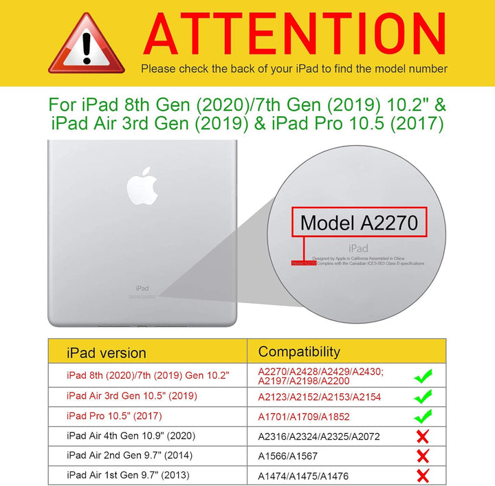Fintie Hybrid Hülle für iPad Air 2019 (3. Generation) / iPad Pro 10.5 2017 - [Eingebauter Stifthalte