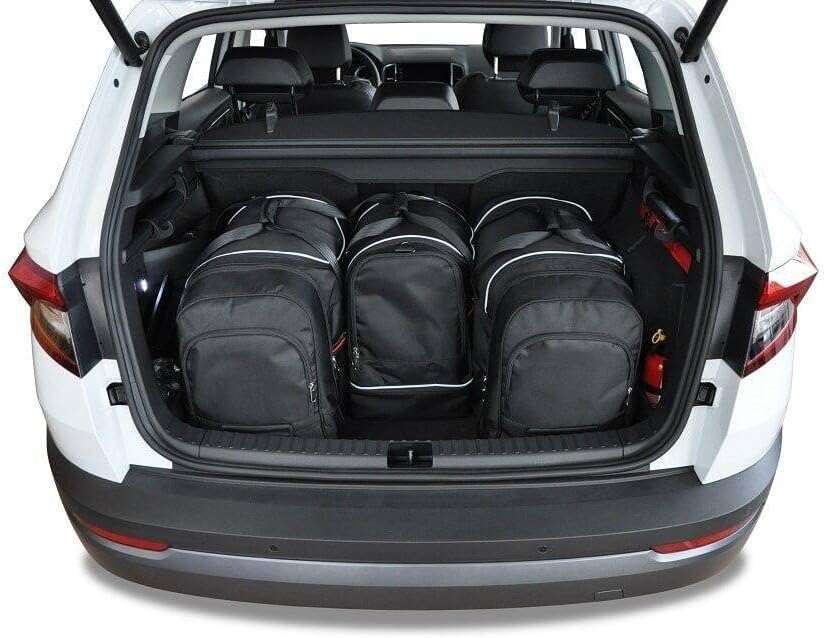 KJUST Dedizierte Kofferraumtaschen 4 STK kompatibel mit Skoda KAROQ I 2017+