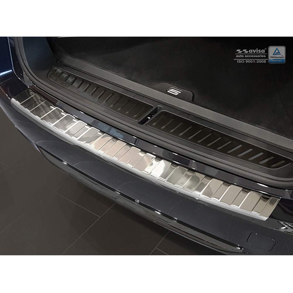 Edelstahl Heckstossstangenschutz kompatibel mit BMW 5er G31 Touring 2017-2020 'Ribs'