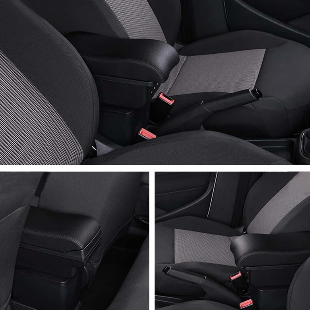 Auto Armlehne Kompatibel mit Golf 6 Mk6 2008-2013 Jetta Mk5 2006-2011 Vento Wagon 2009 2010 Doppelsc